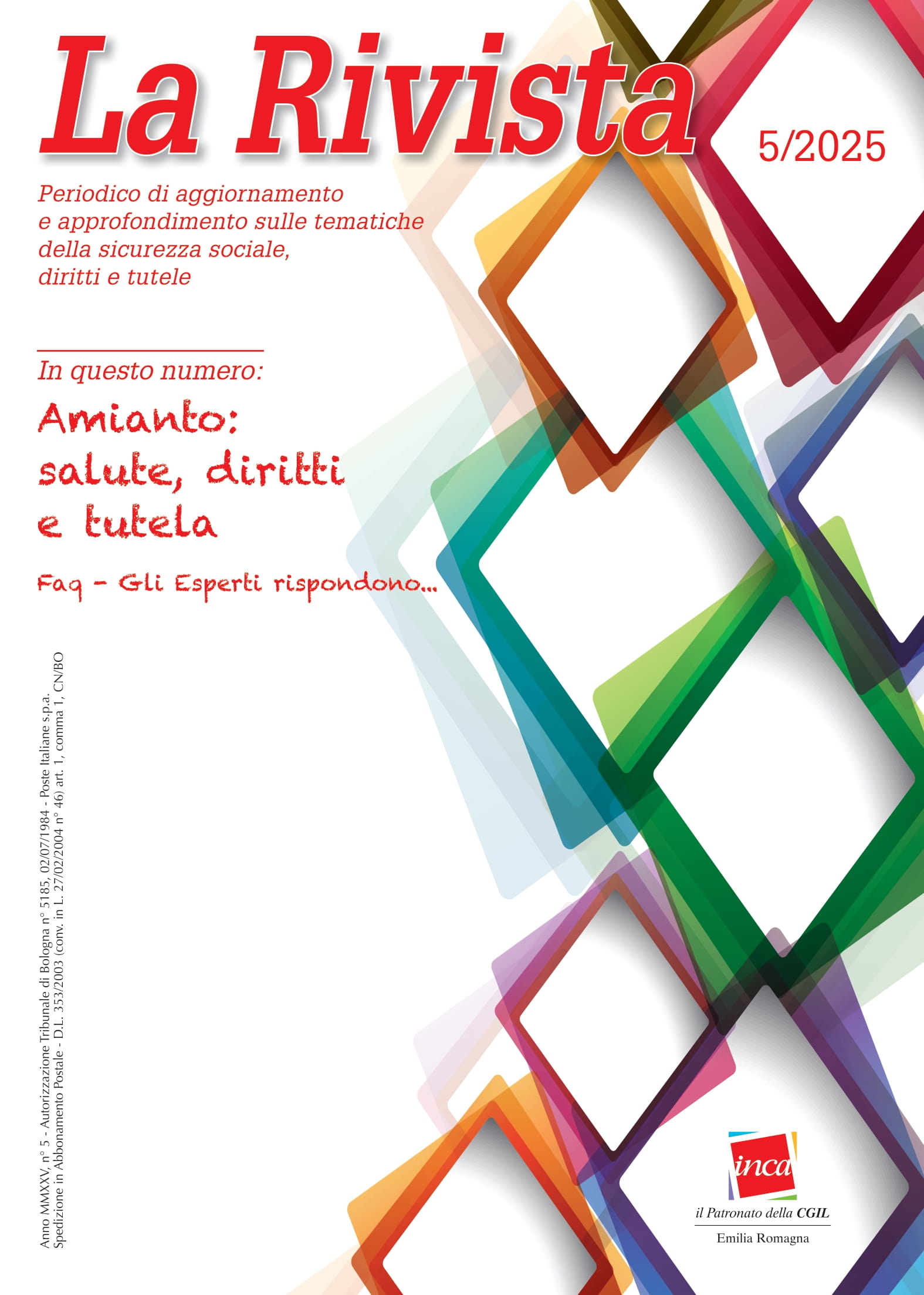 COPERTINA LA RIVISTA 5 2025