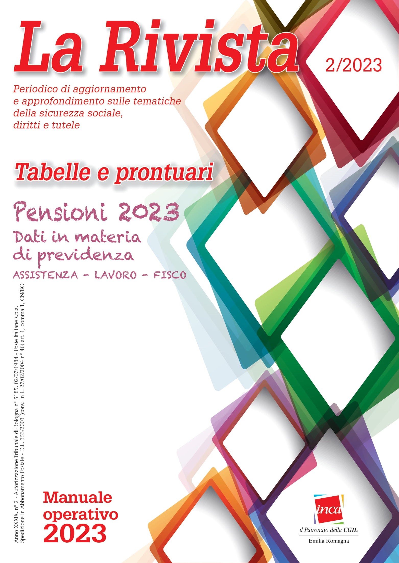 COPERTINA LA RIVISTA TABELLE 2 2023