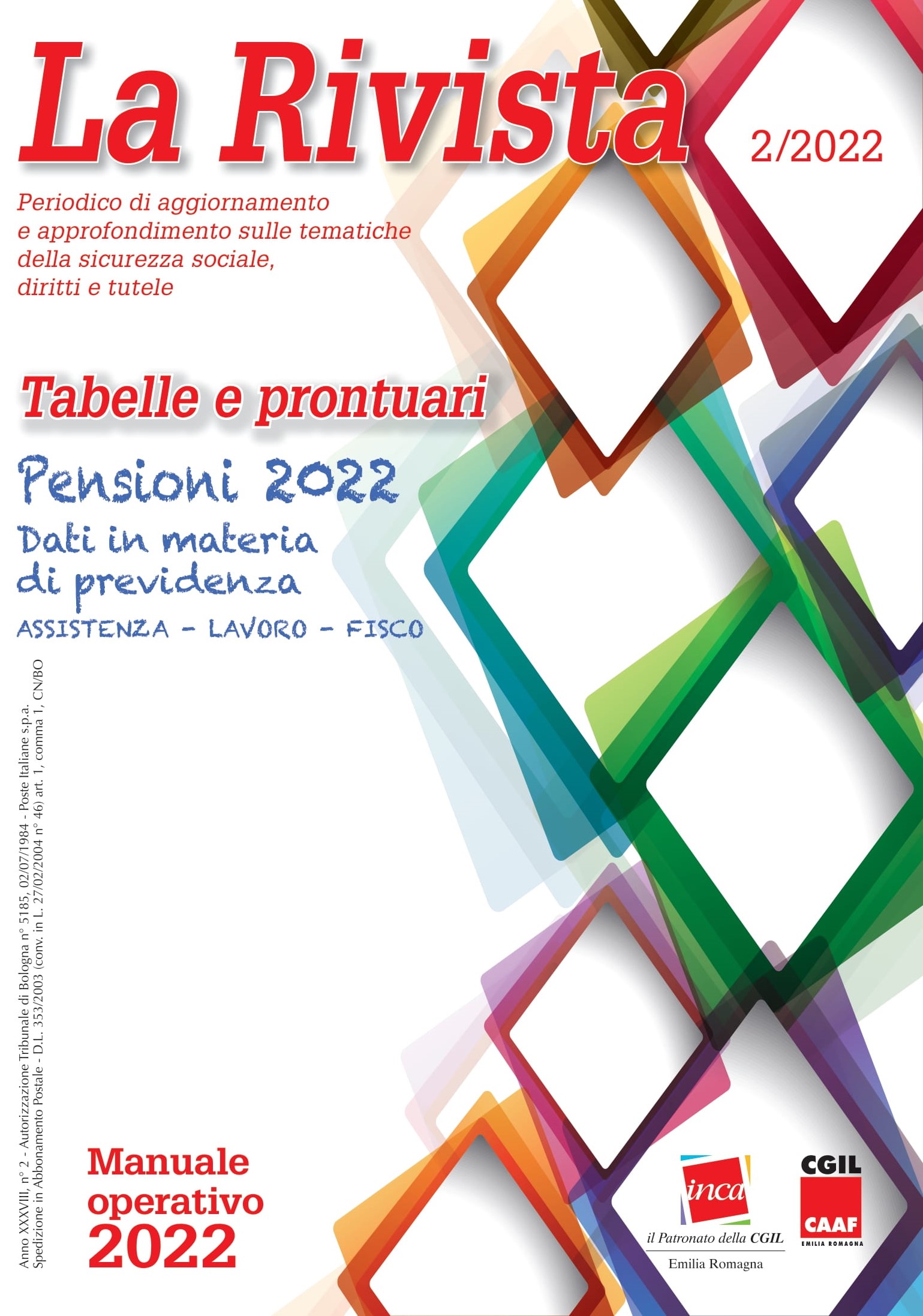 COPERTINA RIVISTA TABELLE n. 2 2022