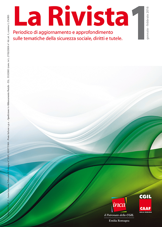 COPERTINA n. 1 2016