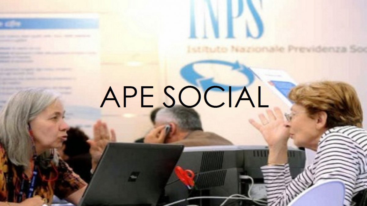 APE SOCIALE 2023: PRIMA SCADENZA INVIO DOMANDE 31 MARZO