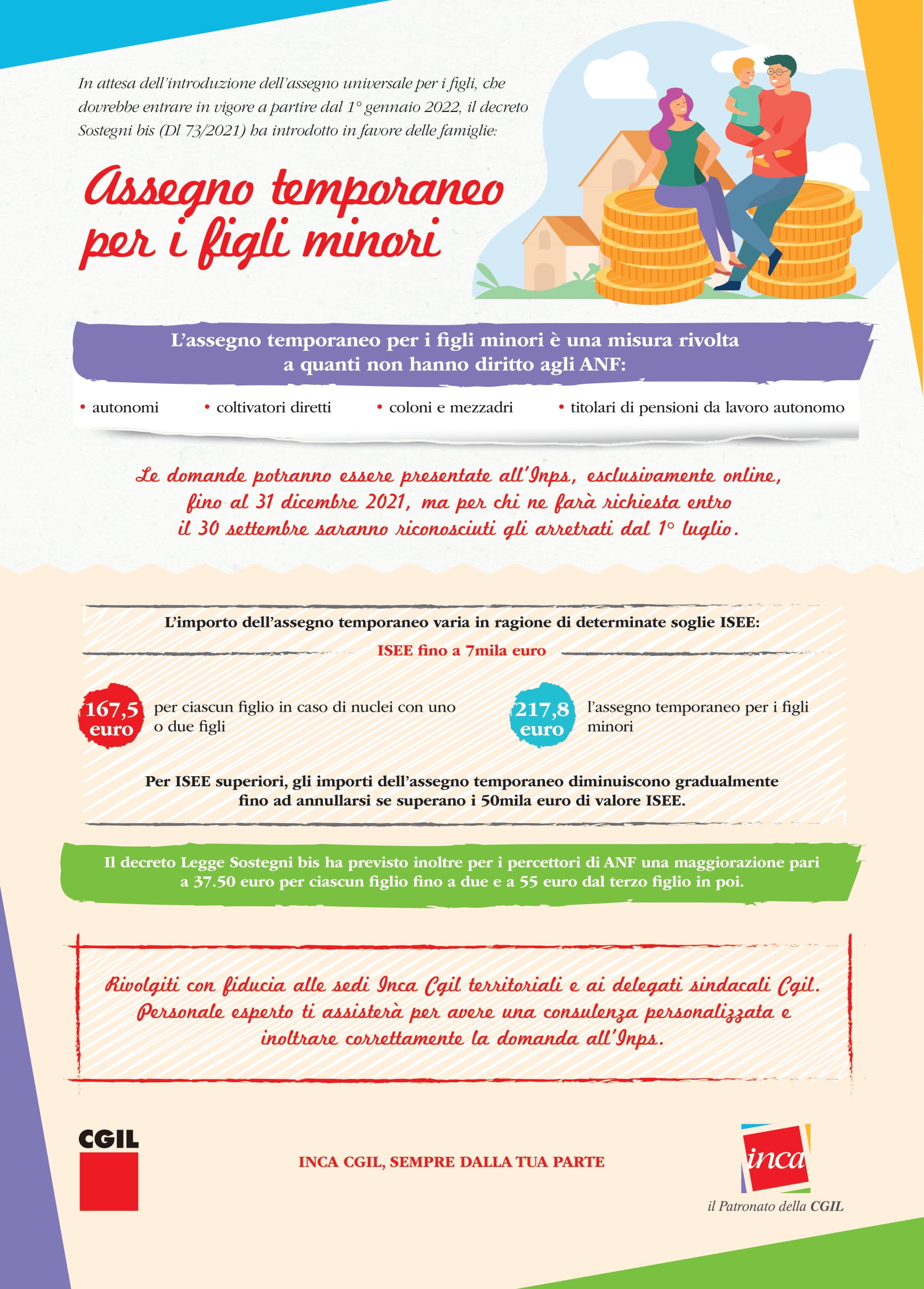 Assegno temporaneo volantino 1