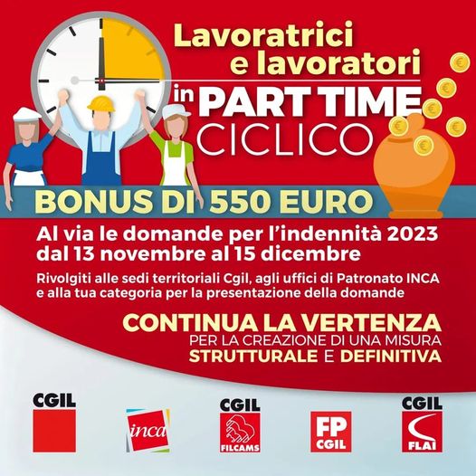 BONUS PART TIME CICLICO