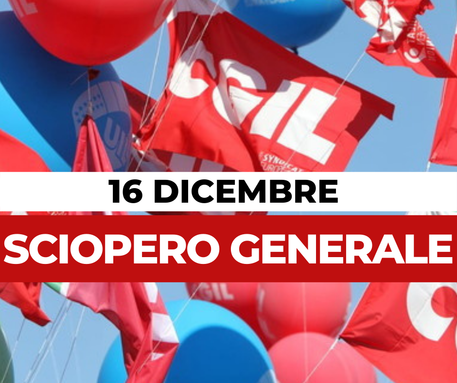SCIOPERO 16 DICEMBRE