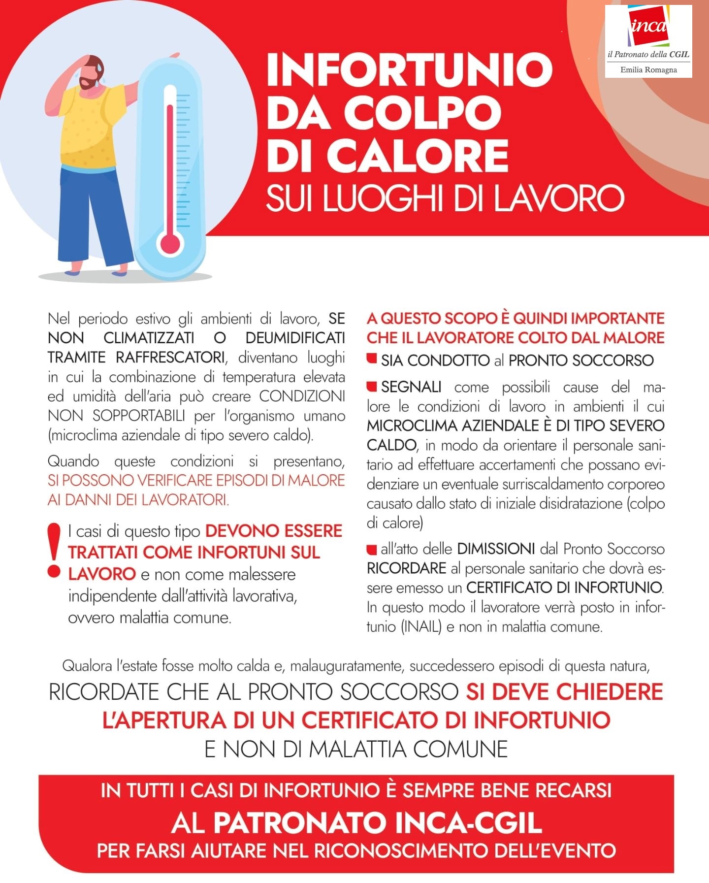 2023 INFORTUNIO DA COLPO DI CALORE