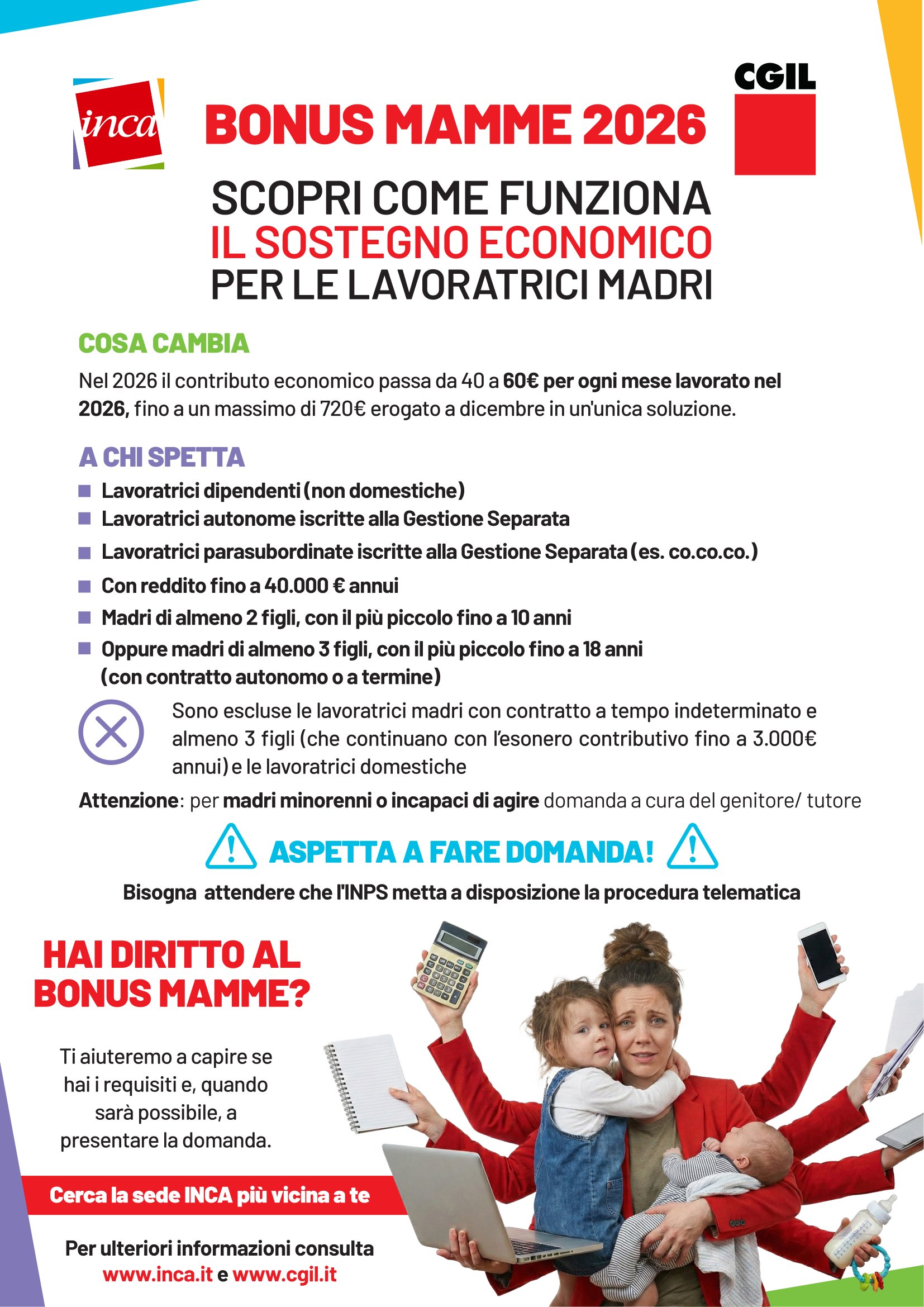 BONUS MAMME 2026