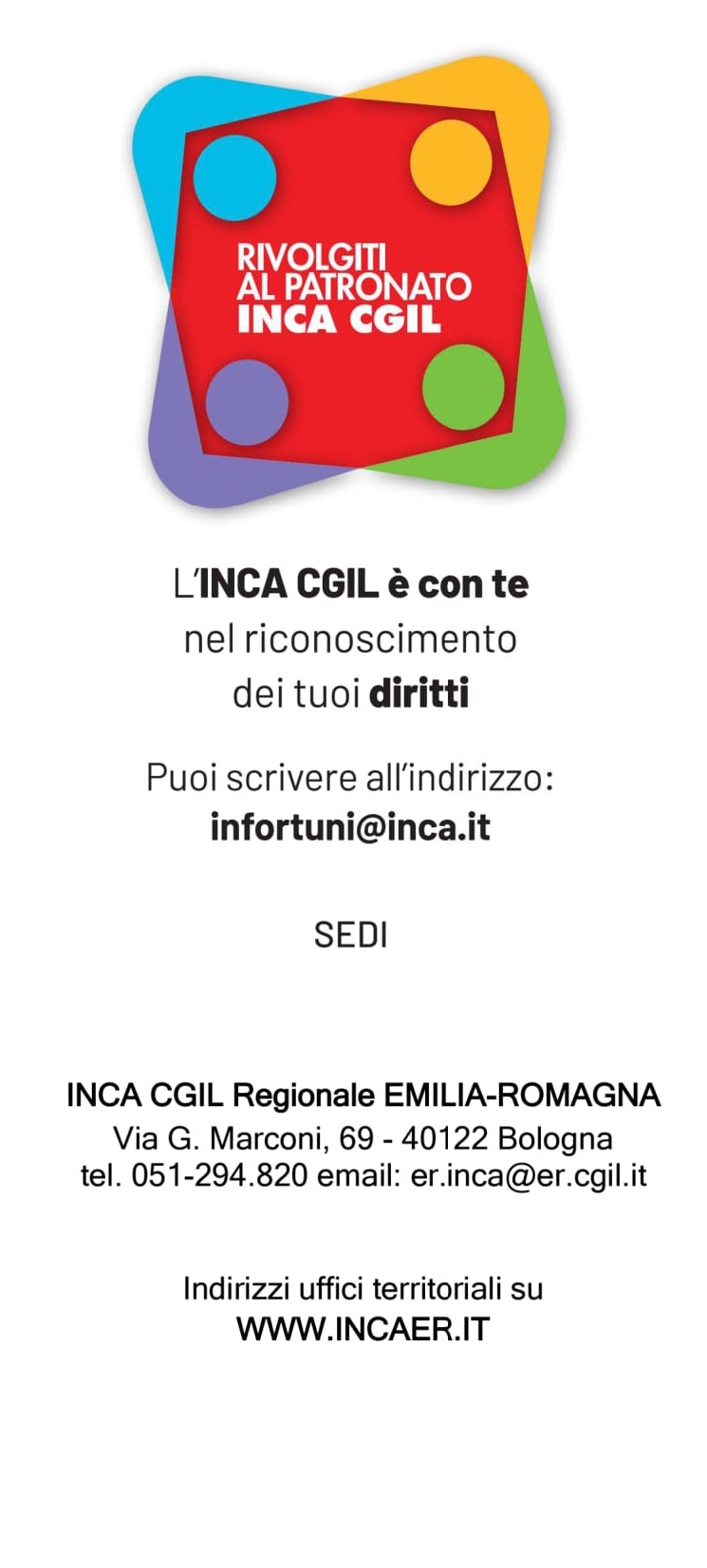 INCA infortuni malattie ER 2025 1C