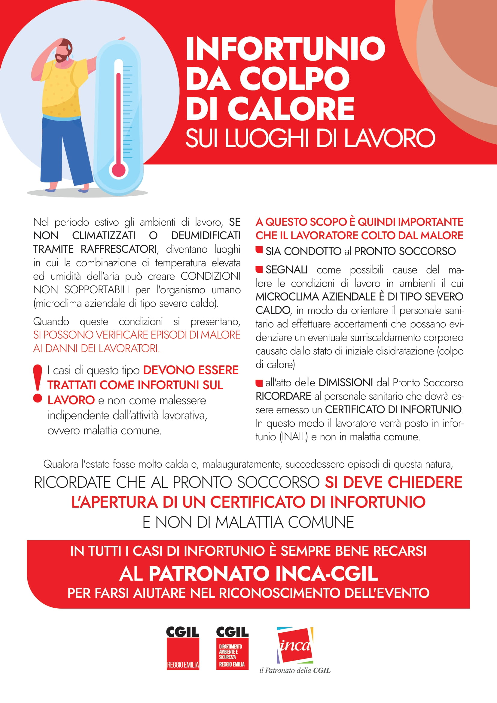 infortunio colpo di calore luglio 2022 1