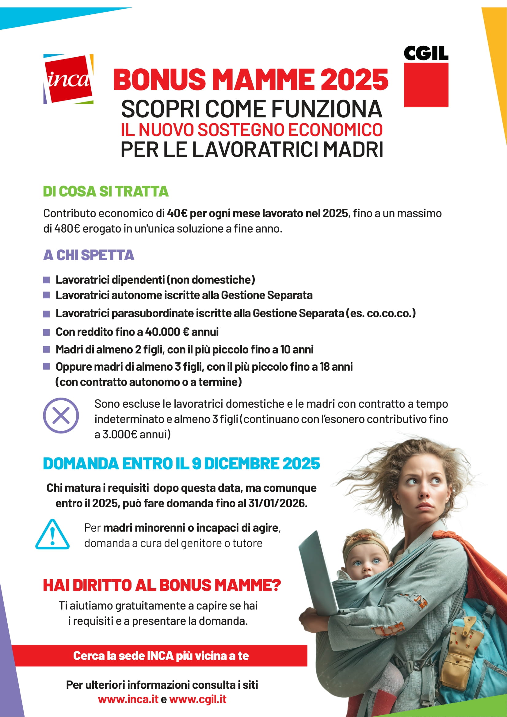 volantino bonus mamme 2025 new