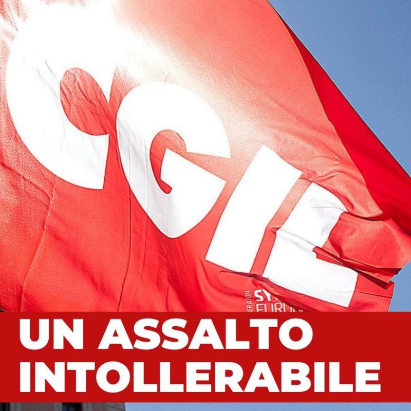 ASSALTO ALLA SEDE CGIL, LANDINI: ATTO SQUADRISMO FASCISTA