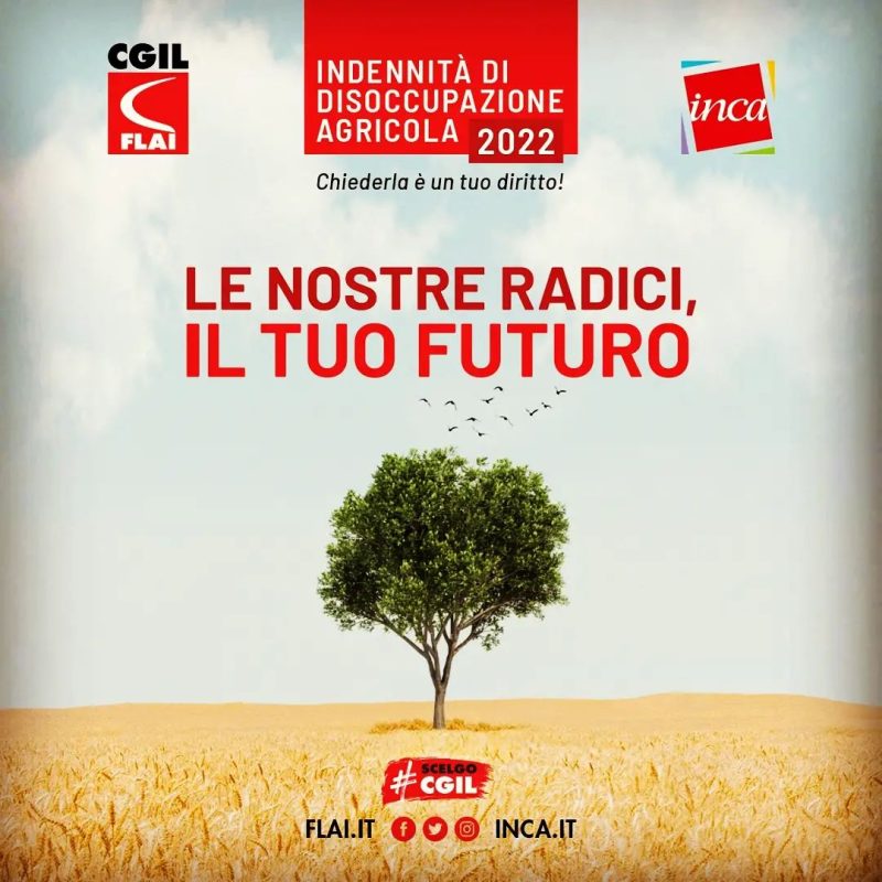 INDENNITA' DI DISOCCUPAZIONE AGRICOLA 2022