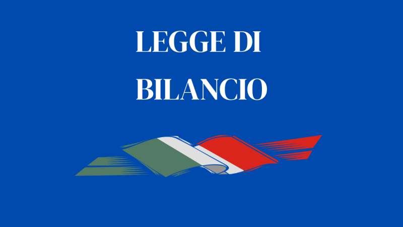 LE NOVITA' DELLA MANOVRA DI BILANCIO 2025