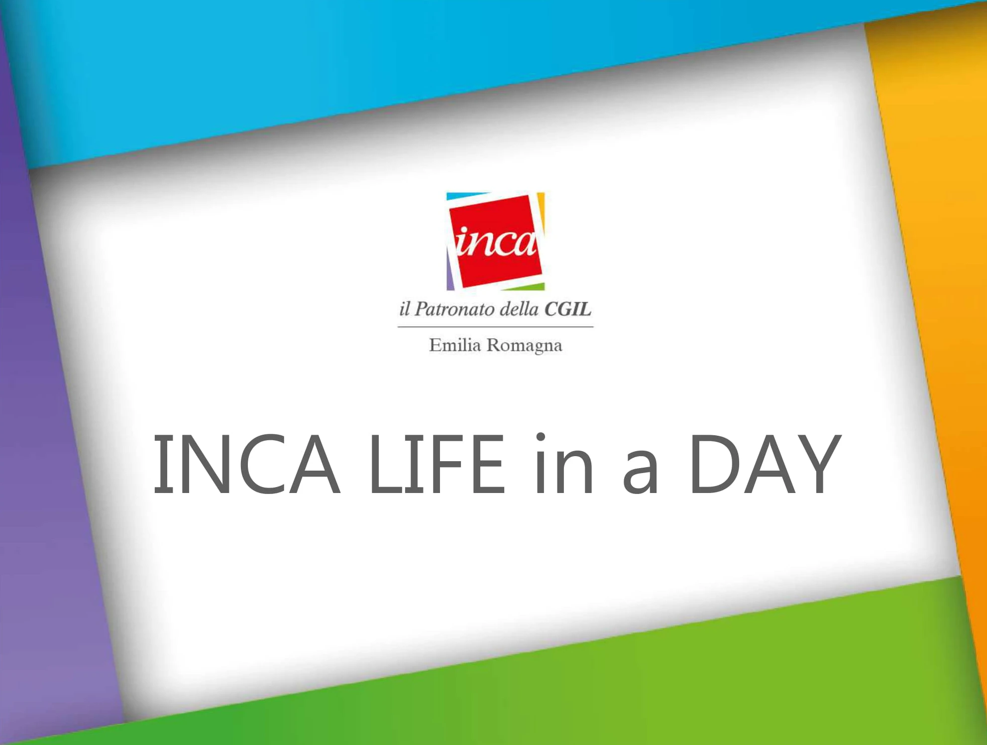 INCA LIFE in a DAY - Una giornata tipo negli uffici INCA dell'Emilia-Romagna (Docu-film 2018)