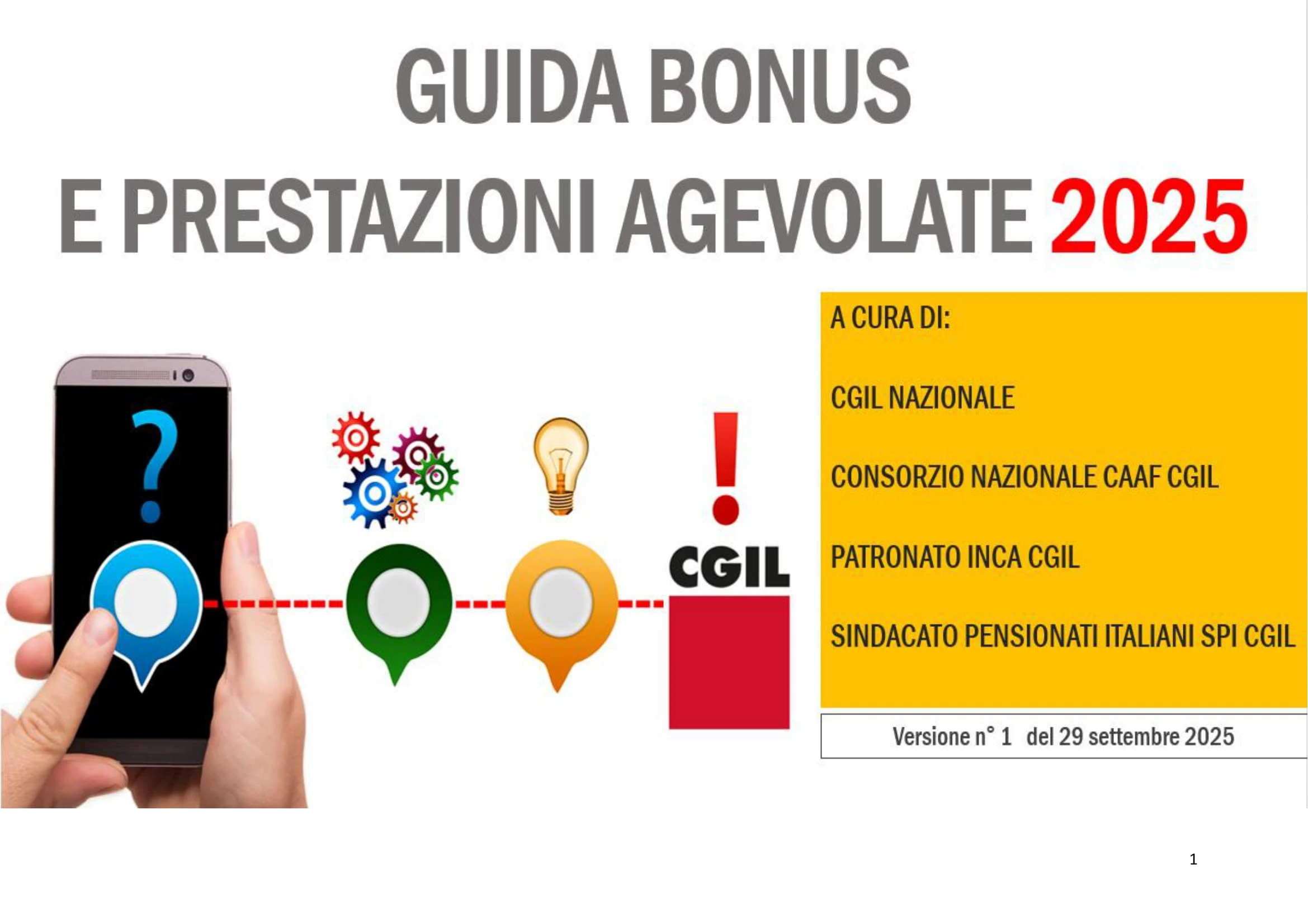 GUIDA AI BONUS E PRESTAZIONI AGEVOLATE 2025